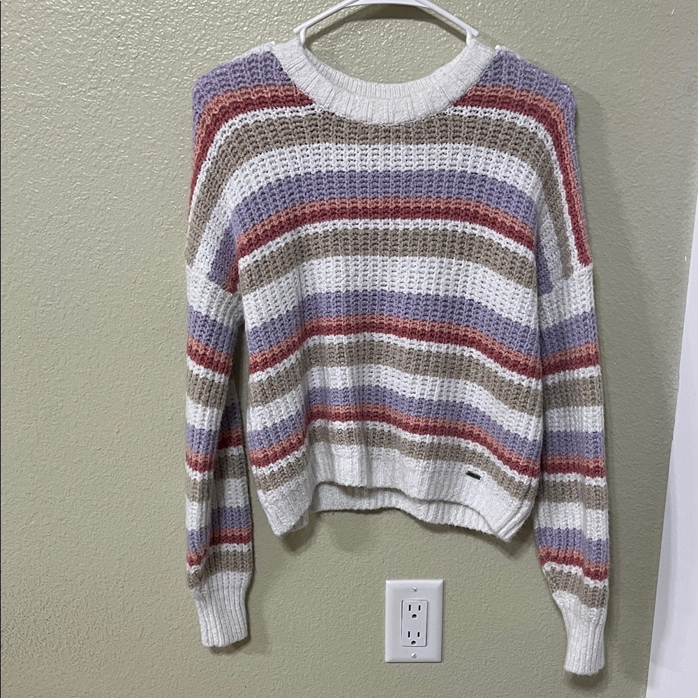 Hollister Women's Multicolor Striped Sweater